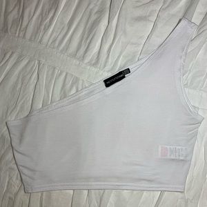 One shoulder crop top